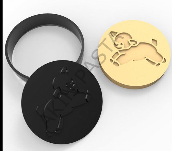 Kurabiye Damga & Kesici Set YUVARLAK KÖPEK - RP21160