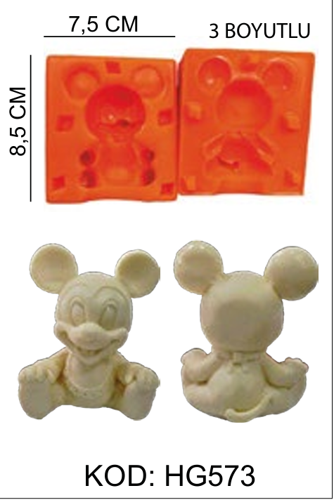 Micky Fare 3-D Silikon Kalıp HG573