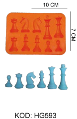 Satranç Taşları Silikon Kalıbı HG593