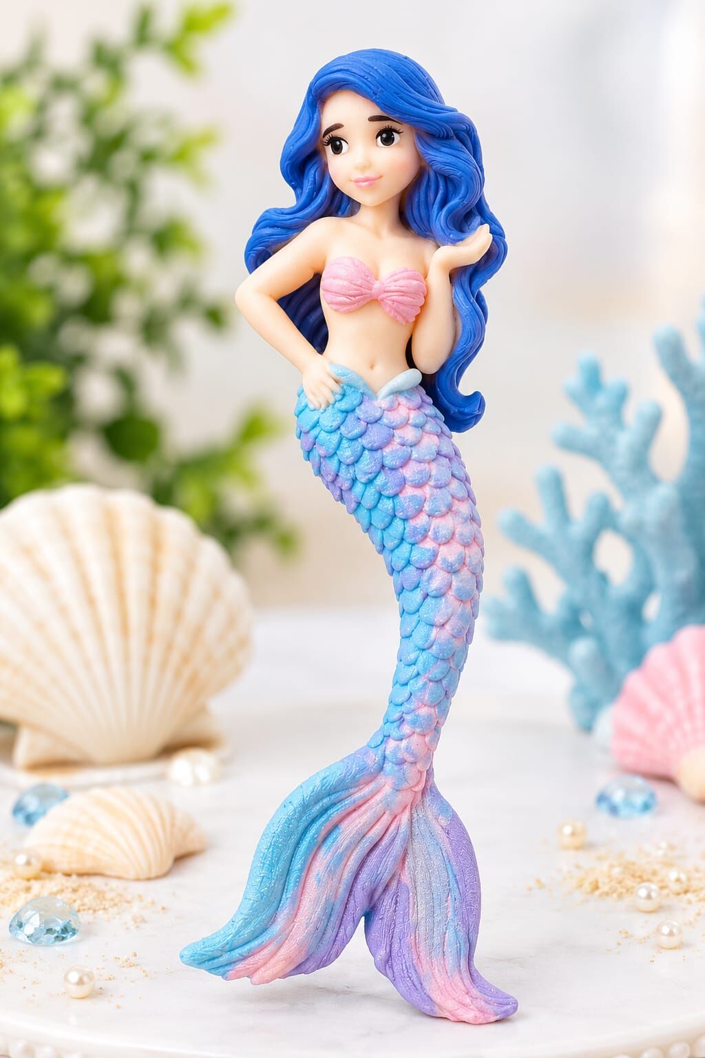 Deniz Kızı Pasta Figürü