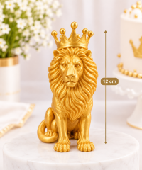 Taçlı Aslan Pasta Figürü