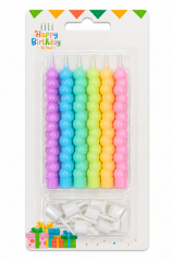 Bubble Boncuk Desenli Pasta Mumu 6'lı