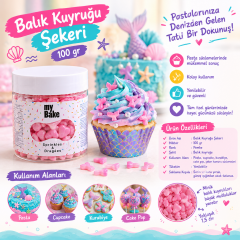 Balık Kuyruğu Şekeri Pembe 100gr