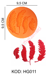4lü TÜY  SİLİKON KALIBI HG011