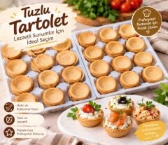TUZLU TARTOLET HAZIR PİŞMİŞ 60 ADET