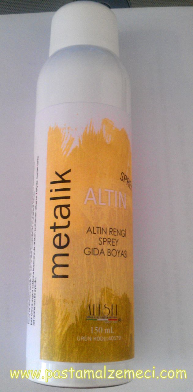 ALTIN RENGİ SPREY GIDA BOYASI