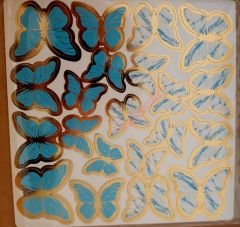 DEKORATİF KELEBEKLER PASTA VE CUP CAKE ÜSTÜ İÇİN