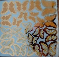 DEKORATİF KELEBEKLER PASTA VE CUP CAKE ÜSTÜ İÇİN