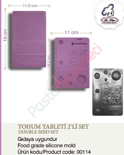 TOHUM TABLETİ 2 'Lİ SET SİLİKONU