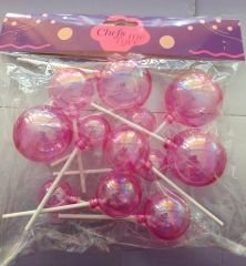PEMBELİ BALON TOPLAR KARIŞIK BOYLAR 12Lİ PAKET