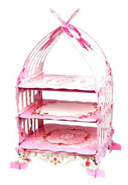 CUP CAKE STANDI PEMBE 3 KATLI