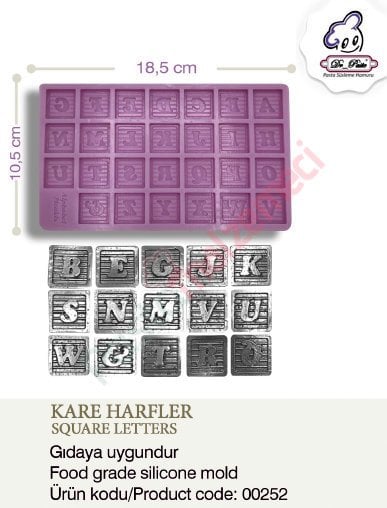 KARE HARFLER SİLİKONU