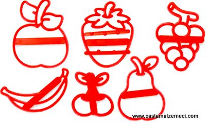 KIRMIZI PATCHWORKLER MEYVA SETİ 3675