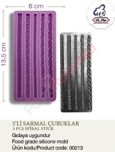 5'Lİ SARMAL ÇUBUKLAR SİLİKONU