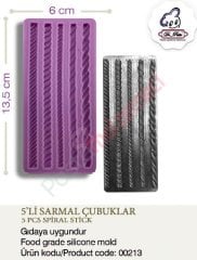 5'Lİ SARMAL ÇUBUKLAR SİLİKONU