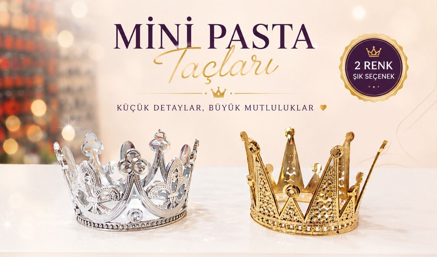 Minik Plastik Pasta Taçları