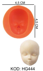 Yüz Silikon Kalıbı HG444