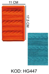 Örgü Desenli Silikon Kalıp HG447