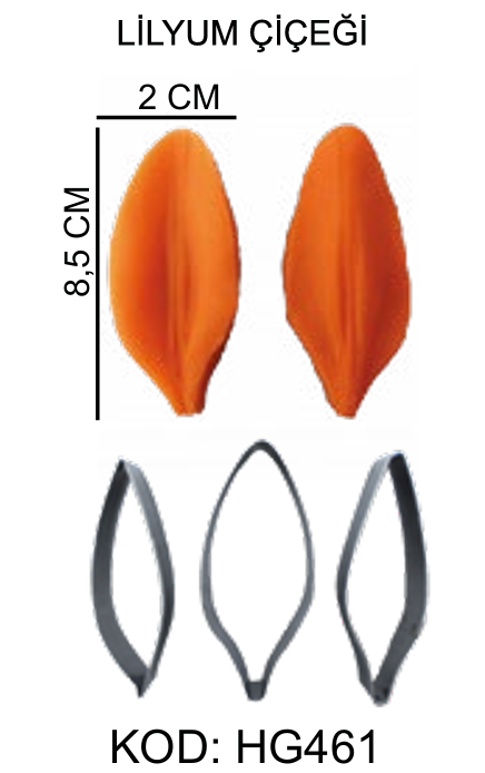 Lilyum Çiçeği Silikon Kalıp HG461
