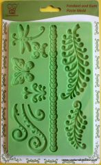 SİLİKON MOLD YEŞİL  FARKLI DESENLER