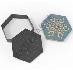 Kurabiye Damga & Kesici Set Altıgen- RP21152