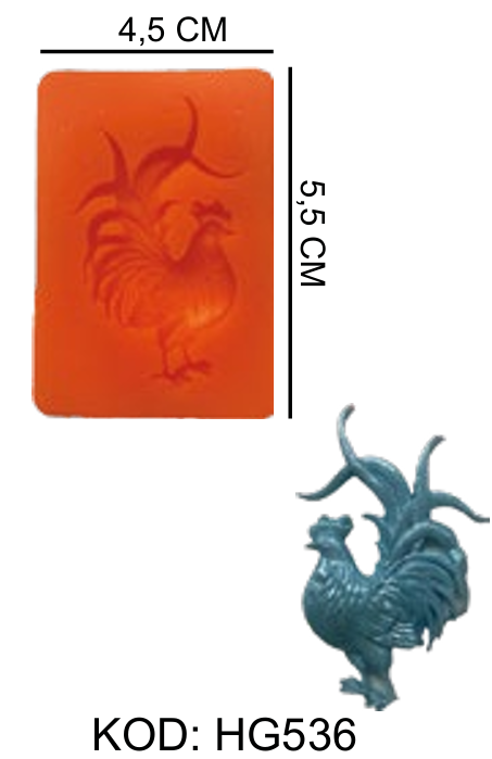 Horoz Temalı Silikon Kalıp HG536